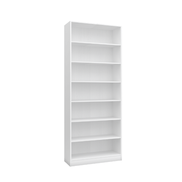 ชั้นวางของทึบ 7 ชั้น WISDOM DESIGN FURNITURE รุ่น BK-81A 80 ซม. สีขาว_1